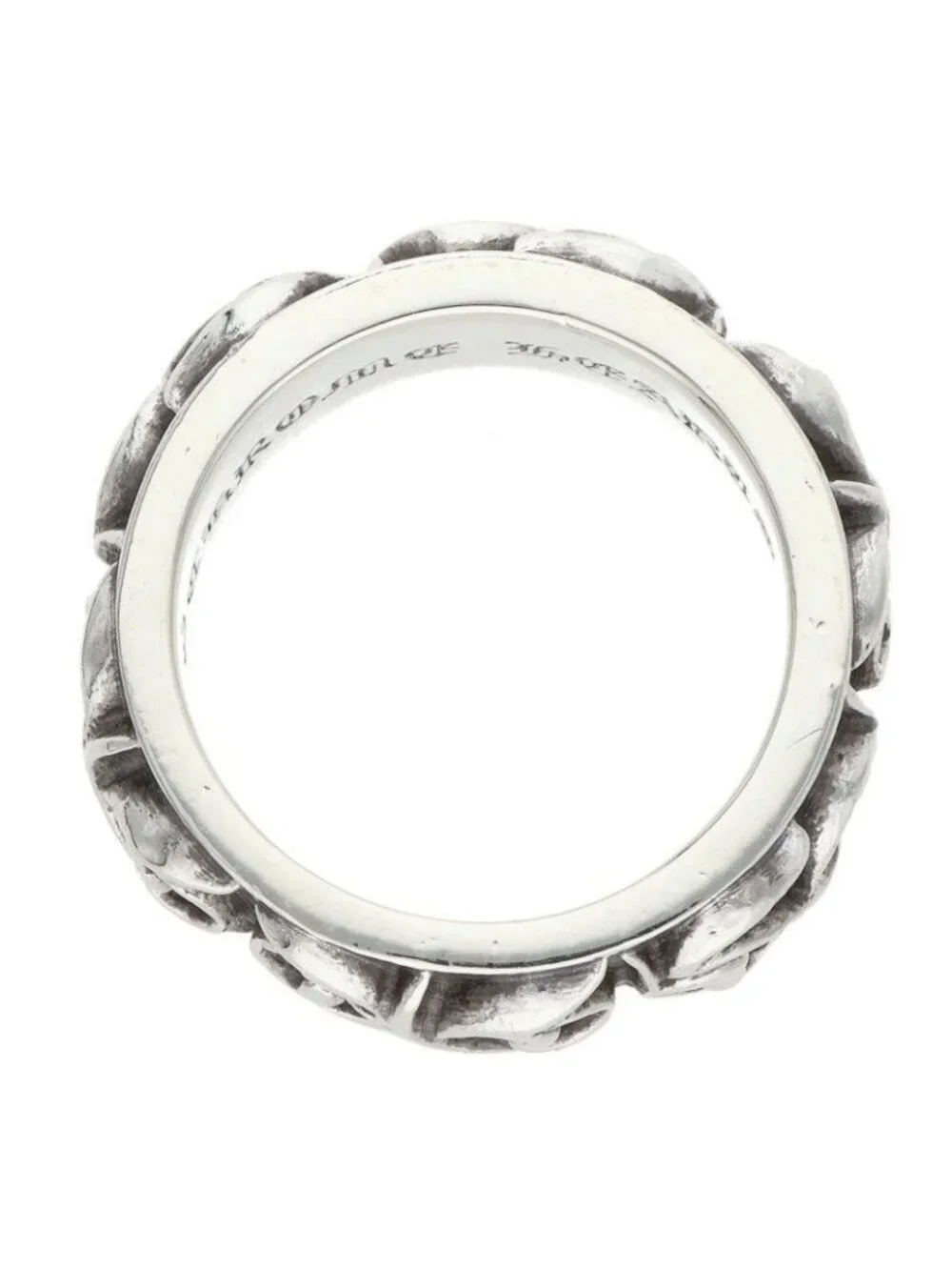 Chrome Hearts Etrnity Vine Band Eternity Silver Ring
